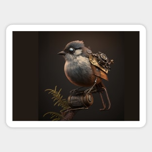 Steampunk tomtit Sticker